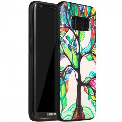 „My Colors“ cieta silikona (TPU) apvalks - Tree (Galaxy S8)