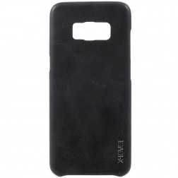„X-Level“ Vintage ādas apvalks - melns (Galaxy S8+)