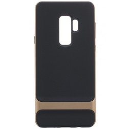 „Rock“ Royce apvalks - melns apmales zeltā krāsā (Galaxy S9)
