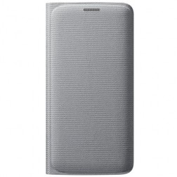„Samsung“ Flip Wallet Cover atvērams maciņš - sudrabs (Galaxy S6 Edge)