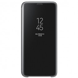 „Samsung“ Clear View Standing Cover atvērams maciņš - melns (Galaxy S9)
