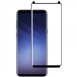 „Mocolo“ Tempered Glass ekrāna aizsargstikls 0.26 mm - melns (Galaxy S9)