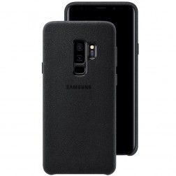 „Samsung“ Alcantara  Cover apvalks - melns (Galaxy S9+)