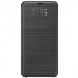 „Samsung“ Led View Cover atvērams maciņš - melns (Galaxy S9+)