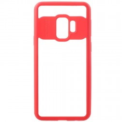 „FOCUS“ apvalks - dzidrs apmales sarkanā krāsā (Galaxy S9)
