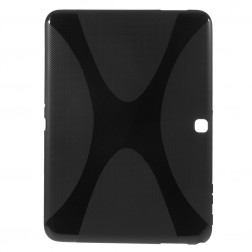 Cieta silikona (TPU) apvalks - melns (Galaxy Tab 4 10.1)