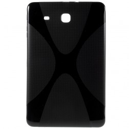 Cieta silikona (TPU) apvalks - melns (Galaxy Tab E 9.6)