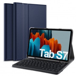 Atvēramais futrālis ar tastatūra - zils (Galaxy Tab S7 11" / S8 11")