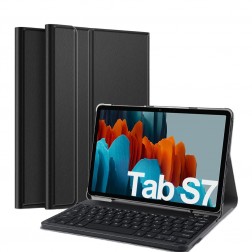 Atvēramais futrālis ar tastatūra - melns (Galaxy Tab S7 11" / S8 11")