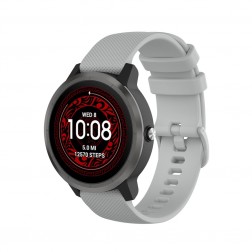 Viedā pulksteņa cietā silikona (TPU) siksniņa - pelēks (Samsung Galaxy Watch 5 / 5 Pro / 4 / Garmin Vivoactive 3 / Venu)