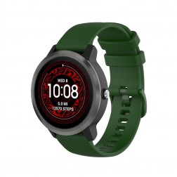 Viedā pulksteņa cietā silikona (TPU) siksniņa - zaļš (Samsung Galaxy Watch 5 / 5 Pro / 4 / Garmin Vivoactive 3 / Venu)