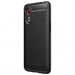 „Carbon“ cieta silikona (TPU) apvalks - melns (Galaxy Xcover 5)