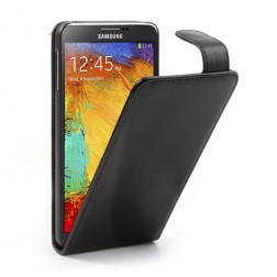 Klasisks atvēramais futrālis - melns (Galaxy Note 3)