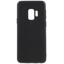 Cieta silikona (TPU) apvalks - melns (Galaxy S9)