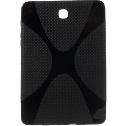 Cieta silikona (TPU) apvalks - melns (Galaxy Tab S2 8.0)