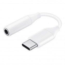 Origināls „Samsung“ USB-C - 3.5 mm AUX adapteris - balts