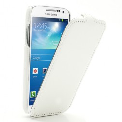 Vertikāli atvēramais futrālis - balts (Galaxy S4 mini)