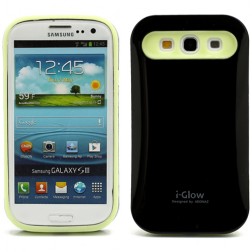 „i-Glow“ apvalks - melns (Galaxy S3)