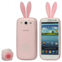 „Rabito“ silikona apvalks - rozs (Galaxy S3)