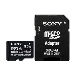 „Sony“ MicroSD atmiņas karte - 32 Gb (10 Klase) + SD adapteris