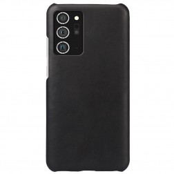 Slim Leather ādas apvalks - melns (Galaxy Note 20)