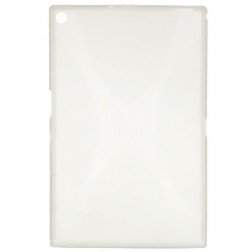 „X-style“ cieta silikona (TPU) apvalks - dzidrs + ekrāna aizsargplēve (Xperia Tablet Z2)