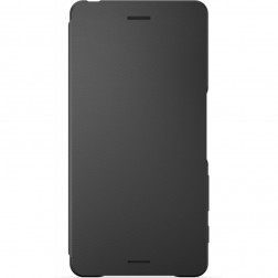 „Sony“ Style Cover Flip atvērams maciņš - melns (Xperia X)