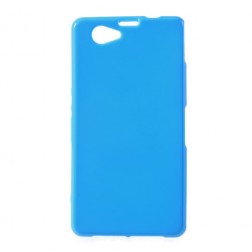Cieta silikona futrālis - zils (Xperia Z1 compact) ﻿ 