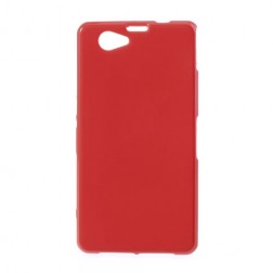 Cieta silikona futrālis - sarkans (Xperia Z1 compact) ﻿ 