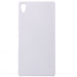 „Nillkin“ Frosted Shield apvalks - balts + ekrāna aizsargplēve (Xperia Z3+)