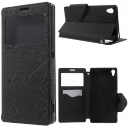 „Roar“ Diary atvērams maciņš - melns (Xperia Z5 Premium)