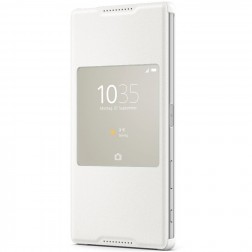 „Sony“ Style Cover Window atvērams maciņš - balts (Xperia Z5 Premium)