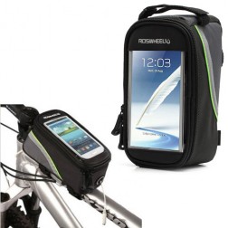 „Roswheel“ - universāls telefona futrālis velosipēdam - melns (XL)