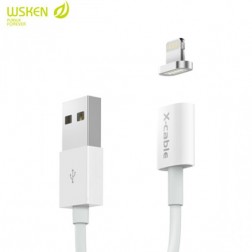 „Wsken“ X-Cable Mini magnētisks lightning USB vads - balts (1 m.)