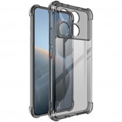 „Imak“ pastiprinātas aizsardzības cieta silikona (TPU) vāciņš - pelēks (Poco X6 Pro 5G / Redmi K70E)