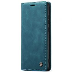 "CaseMe" Retro solīds atvēramais ādas maciņš - zaļš (Redmi Note 14 Pro 4G)