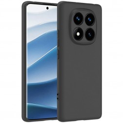 Cieta silikona (TPU) apvalks - melns (Redmi Note 14 Pro 4G)