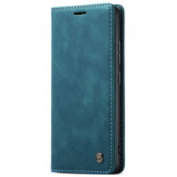 "CaseMe" Retro solīds atvēramais ādas maciņš - zaļš (Redmi Note 14 Pro+ 5G)