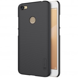 „Nillkin“ Frosted Shield apvalks - melns + ekrāna aizsargplēve (Redmi Note 5A)