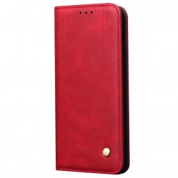 „Deluxe“ atvēramais maciņš - sarkans (Redmi Note 9 Pro)
