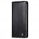 „CaseMe“ Leather solīds atvēramais ādas maciņš - melns (iPhone 11)