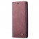 „CaseMe“ Retro solīds atvēramais ādas maciņš - bordo (iPhone 11)