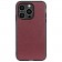 „Deluxe Leather“ ādas apvalks - bordo (iPhone 14 Pro Max)
