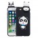 „Squezy“ Boy Panda cieta silikona (TPU) apvalks - melns (iPhone 7 / 8 / SE 2020 / SE 2022)