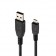 „BlackBerry“ micro USB vads - melns (1,5 m.)