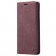 „CaseMe“ Retro solīds atvēramais ādas maciņš - bordo (Galaxy A21s)