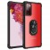 „Fashion“ Kickstand cieta silikona (TPU) apvalks - dzidrs / melns (Galaxy A52 / A52s)