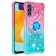 „Shine“ Kickstand cieta silikona (TPU) apvalks - piparmētru / rozs  (Galaxy A54)