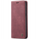"CaseMe" Retro solīds atvēramais ādas maciņš - bordo (Galaxy A56)