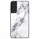 „Marble“ cieta silikona (TPU) apvalks - balts (Galaxy S21 FE 5G)